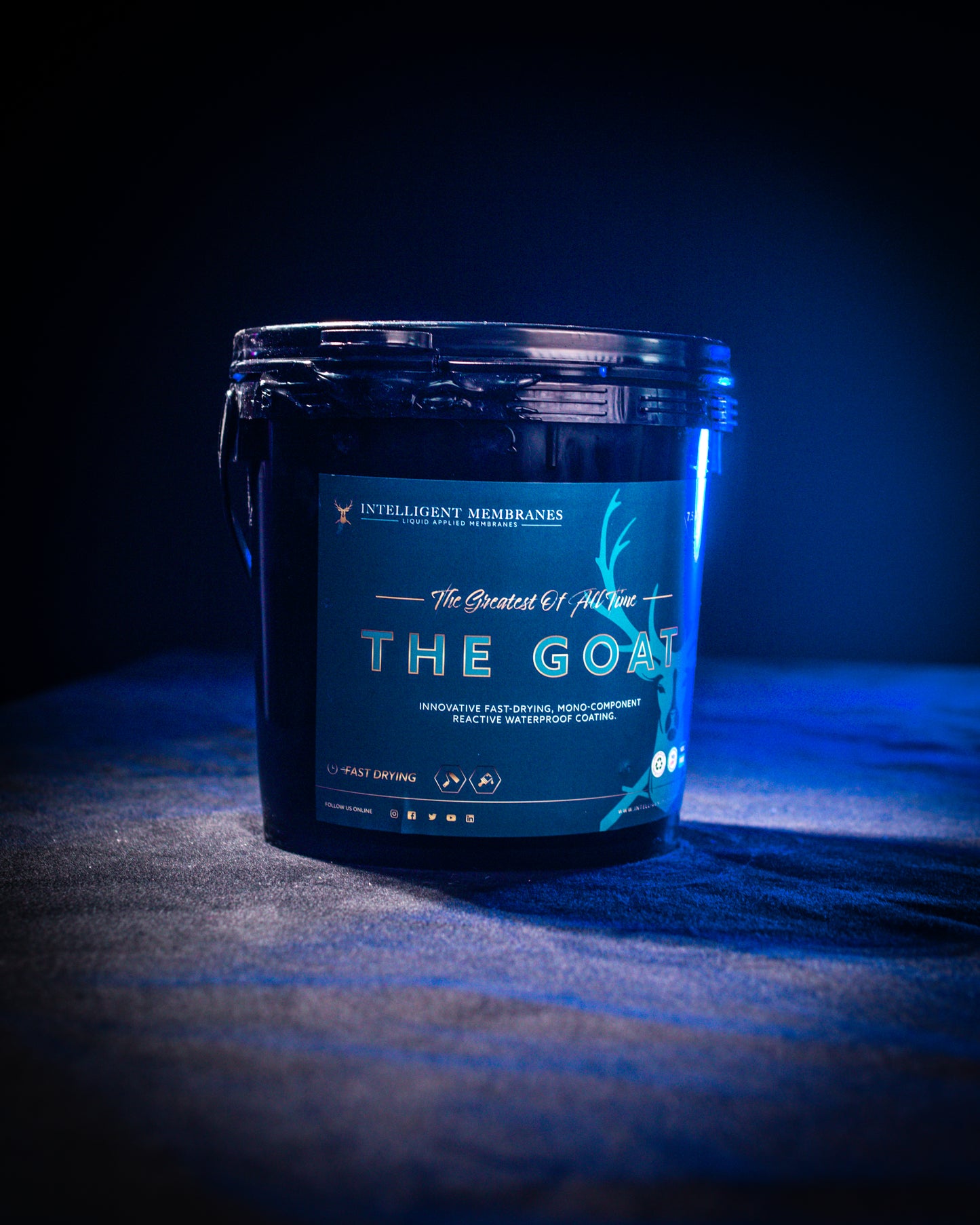 The Goat Flexible Waterproof Coating Paint (7.5KG) – White Brush/Poured