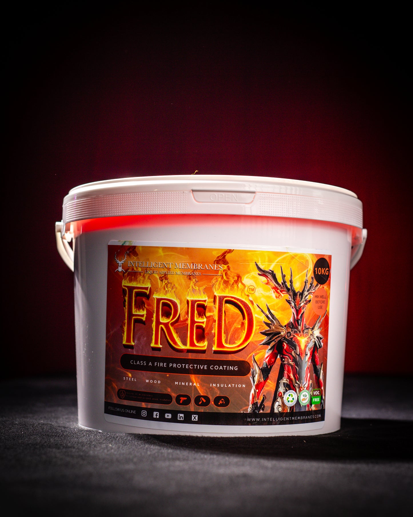 Fire Retardant Thermal Barrier Intumescent Coating (Class A2-S1, D0) Timber and Spray Foam (White)