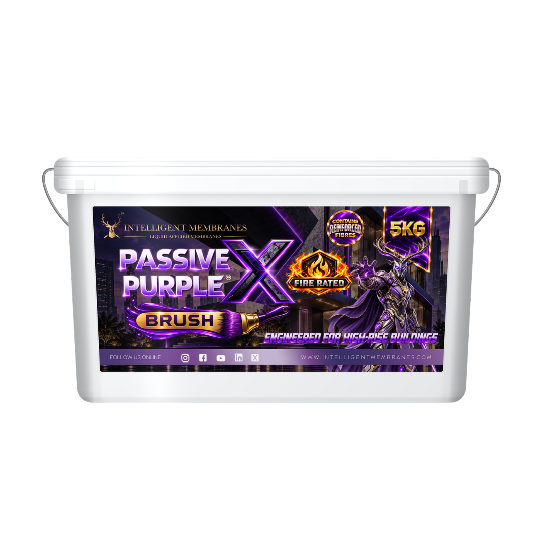 Passive Purple X – Pintura hermética clase de fuego B (5 kg) – Aplicación con brocha