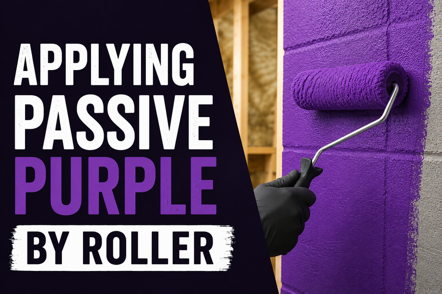 Applying Passive Purple by Roller: Creating a Continuous Airtight Vapour Control Layer