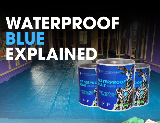Waterproof Blue Liquid DPM installed on a block-and-beam floor as a seamless liquid damp proof membrane (DPM), providing waterproofing, airtightness, moisture protection, and a durable barrier for modern construction, new-build, and retrofit projects.