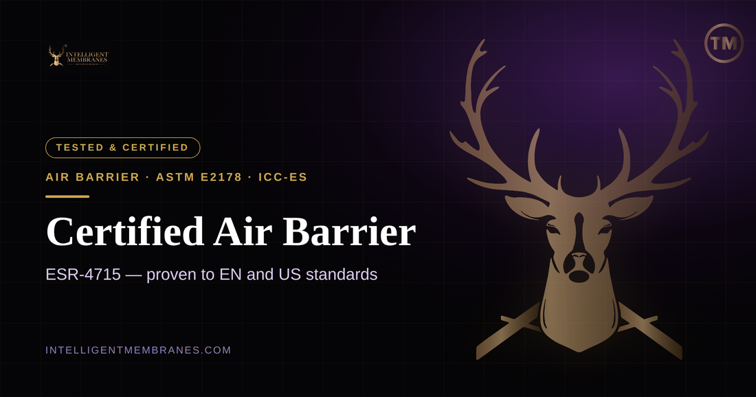 Passive Purple certified air barrier — ASTM E2178 and ICC-ES ESR-4715