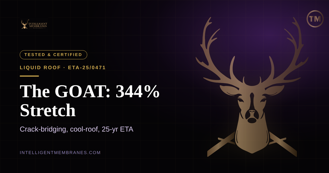 The GOAT liquid roof waterproofing membrane — ETA-25/0471