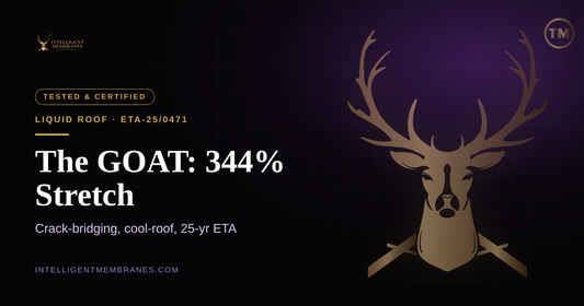 The GOAT liquid roof waterproofing membrane — ETA-25/0471