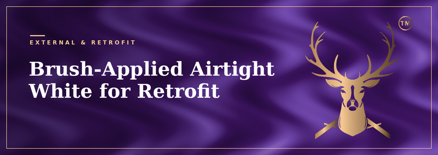 Brush-Applied Airtight White for Retrofit Detailing