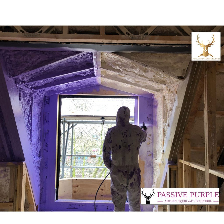 Warm Roof Retrofit Made Airtight with Passive Purple in Tottenham
