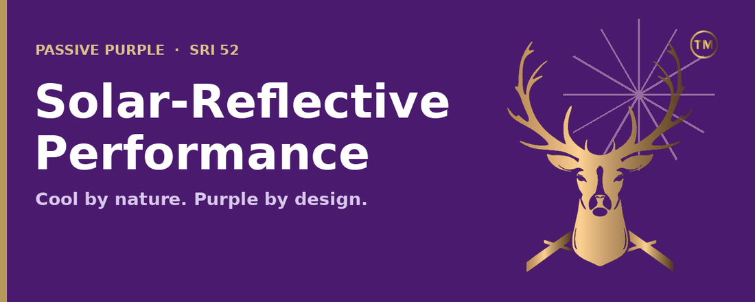 Passive Purple solar-reflective performance — SRI 52