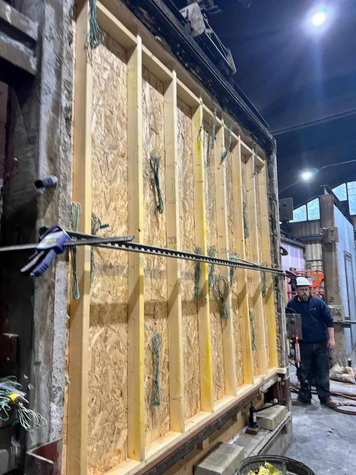 Example Wall for Flame Retardant Paint