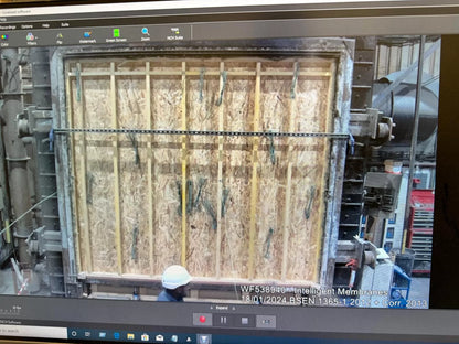 Example Wall for Flame Retardant Paint