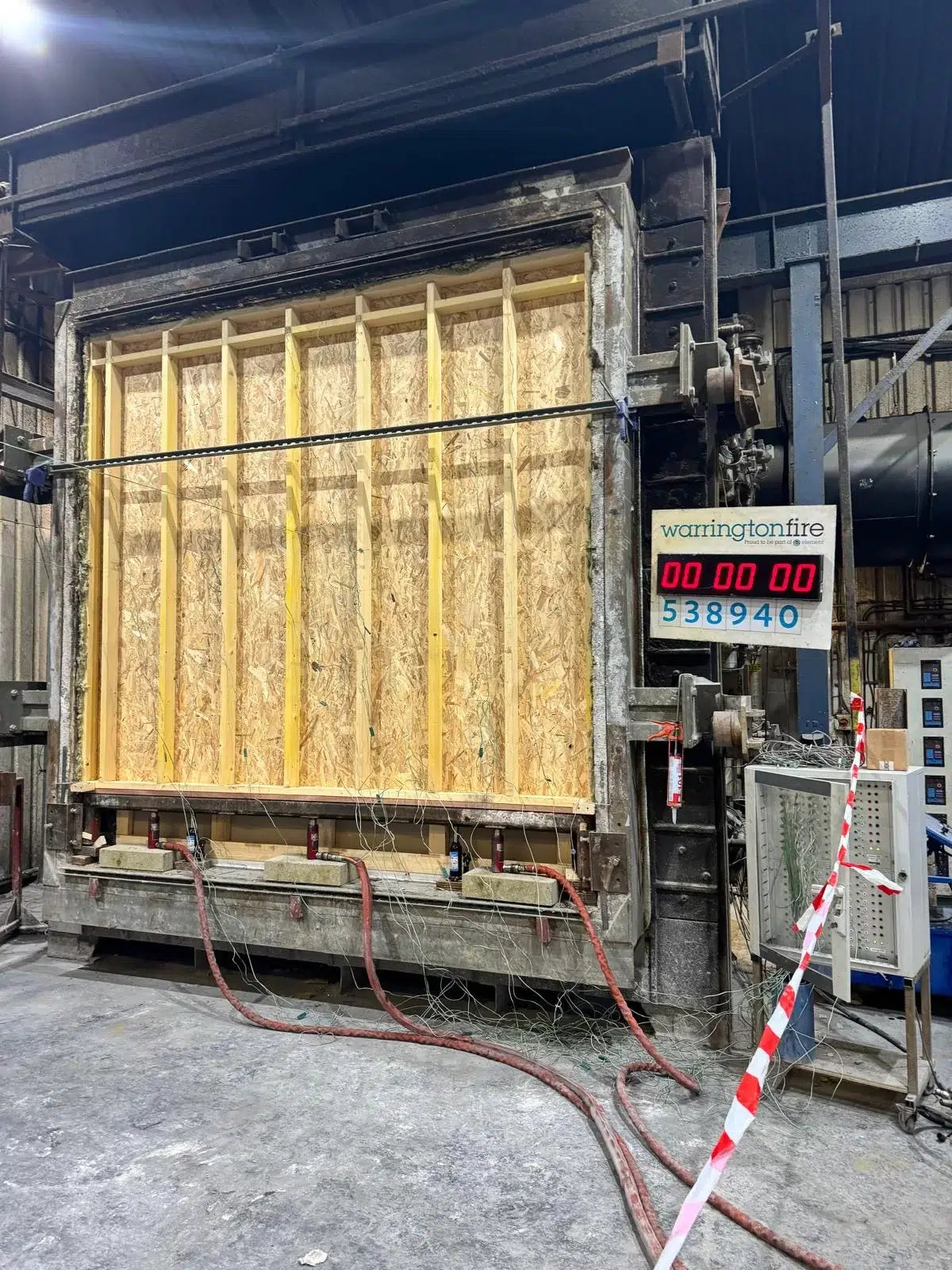 Example Wall for Flame Retardant Paint