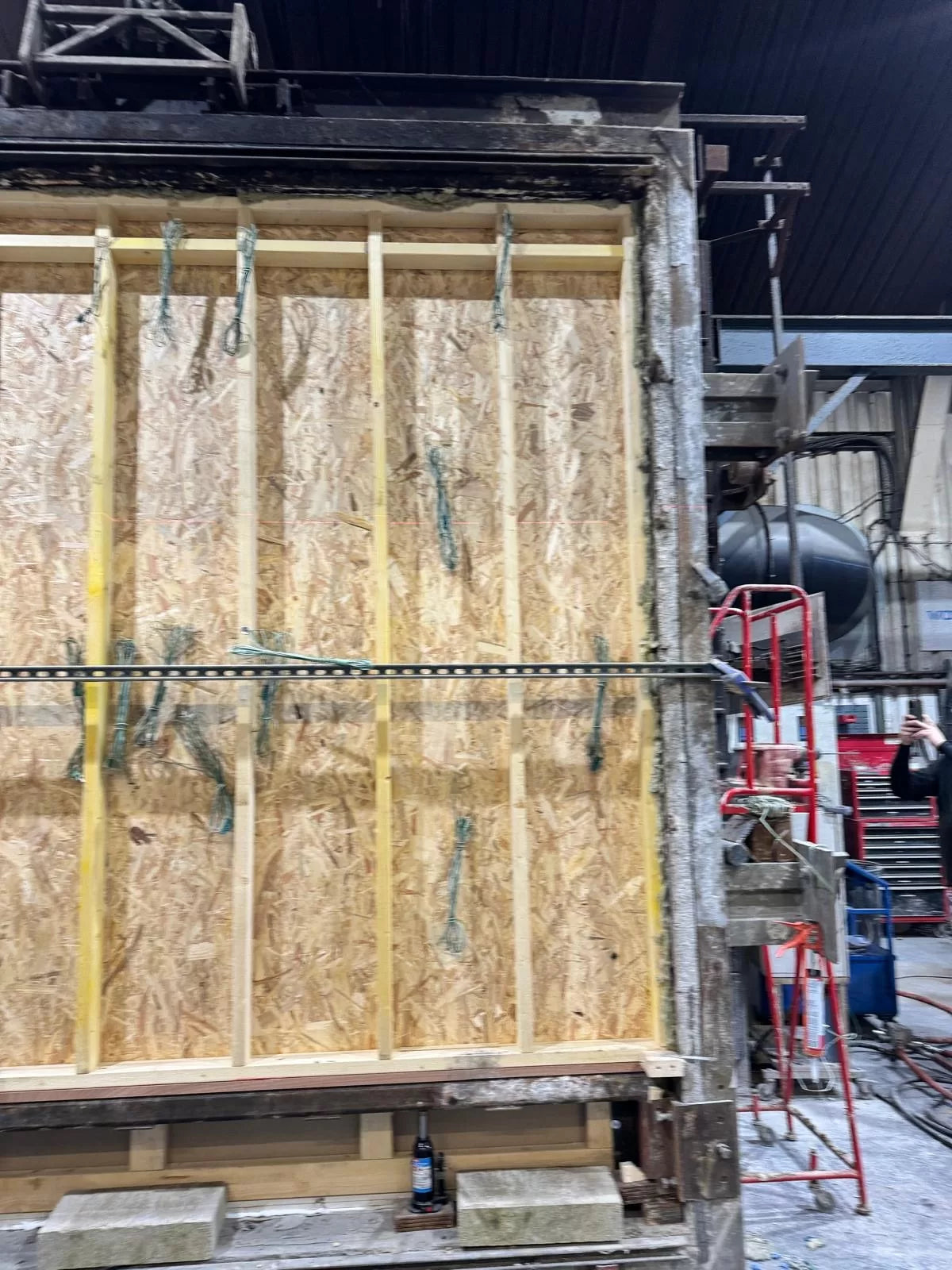 Example Wall for Flame Retardant Paint