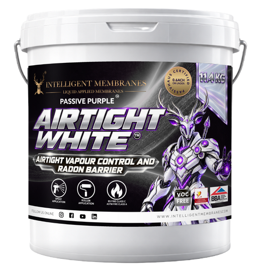 Airtight White - Vapour Control, Airtight & Smoke Tight Paint (11.4kg) - Spray / Roller Applied