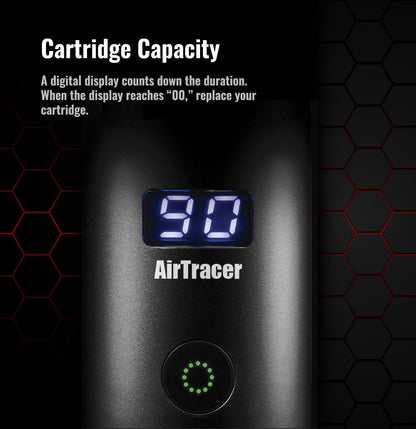 a smoke pen led light showing how much it has left