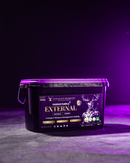 Passive Purple External Airtight Fire Rated Façade Waterproofing Membrane (5kg) - Brush