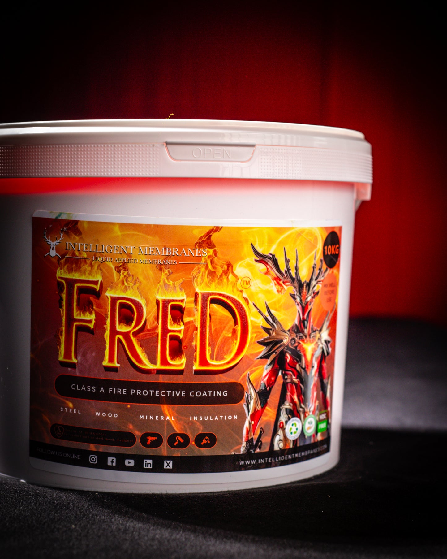 Fire Retardant Thermal Barrier Intumescent Coating (Class A2-S1, D0) Timber and Spray Foam