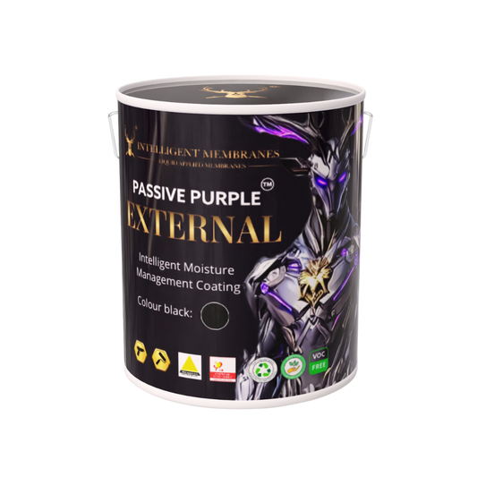 Passive Purple External airtight fire rated facade waterproofing membrane 10kg spray and roller applied