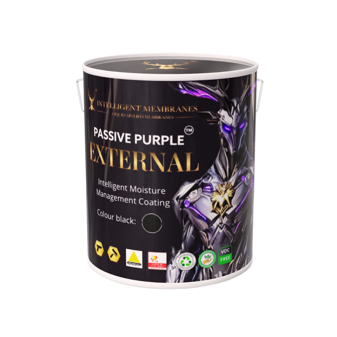 Passive Purple External Airtight Fire Rated Façade Waterproofing Membrane (10kg) - Spray / Roller