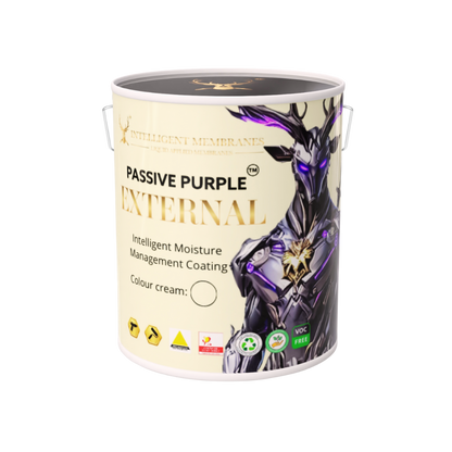 Passive Purple External Airtight Fire Rated Façade Waterproofing Membrane (10kg) - Spray / Roller