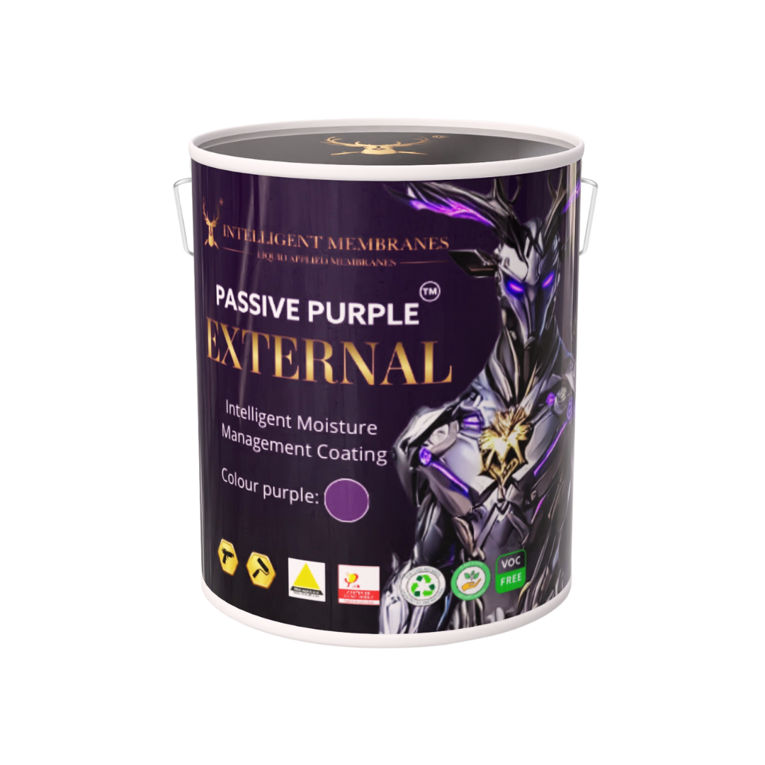 Passive Purple External Airtight Fire Rated Façade Waterproofing Membrane (10kg) - Spray / Roller