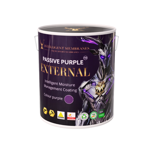 Passive Purple External Airtight Fire Rated Façade Waterproofing Membrane (10kg) - Spray / Roller