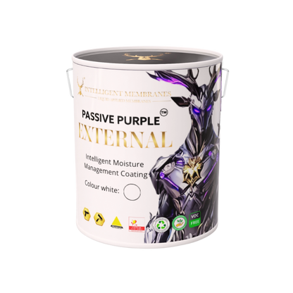Passive Purple External Airtight Fire Rated Façade Waterproofing Membrane (10kg) - Spray / Roller
