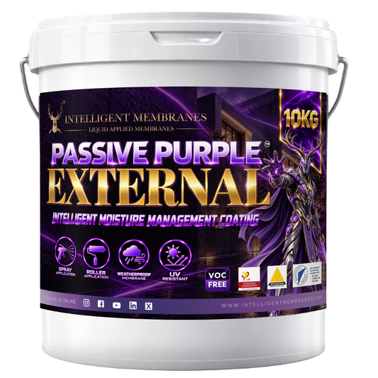 Passive Purple External Airtight Fire Rated Façade Waterproofing Membrane (10kg) - Spray / Roller