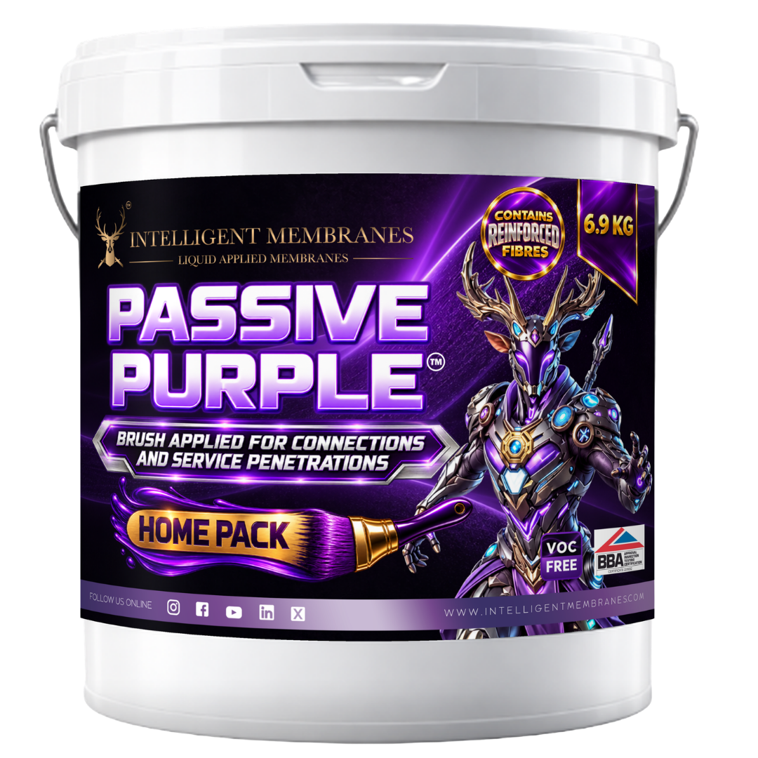 Passive Purple Brush – Kit para vivienda 6,9 kg – Pintura hermética