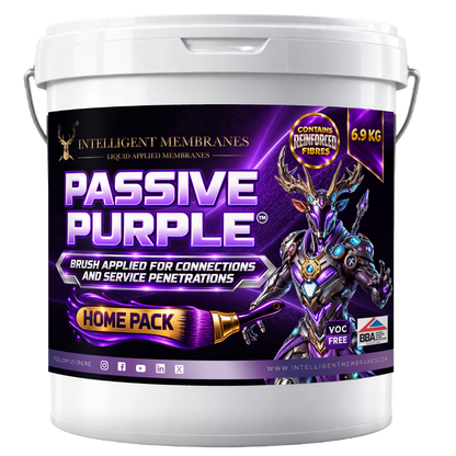 Passive Purple Brush – Kit para vivienda 6,9 kg – Pintura hermética