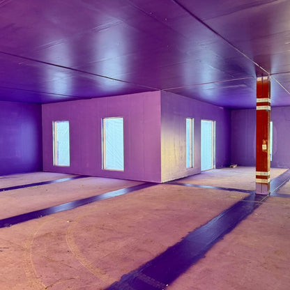 Passive Purple Liquid applied airtight membrane