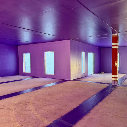 Passive Purple Liquid applied airtight membrane