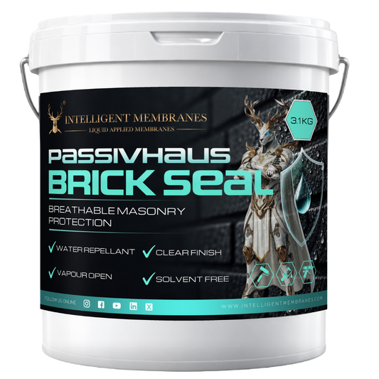 Passivhaus Brickseal - Spray / Roller / Brush applied Weatherproof Masonry Damp Proof Paint