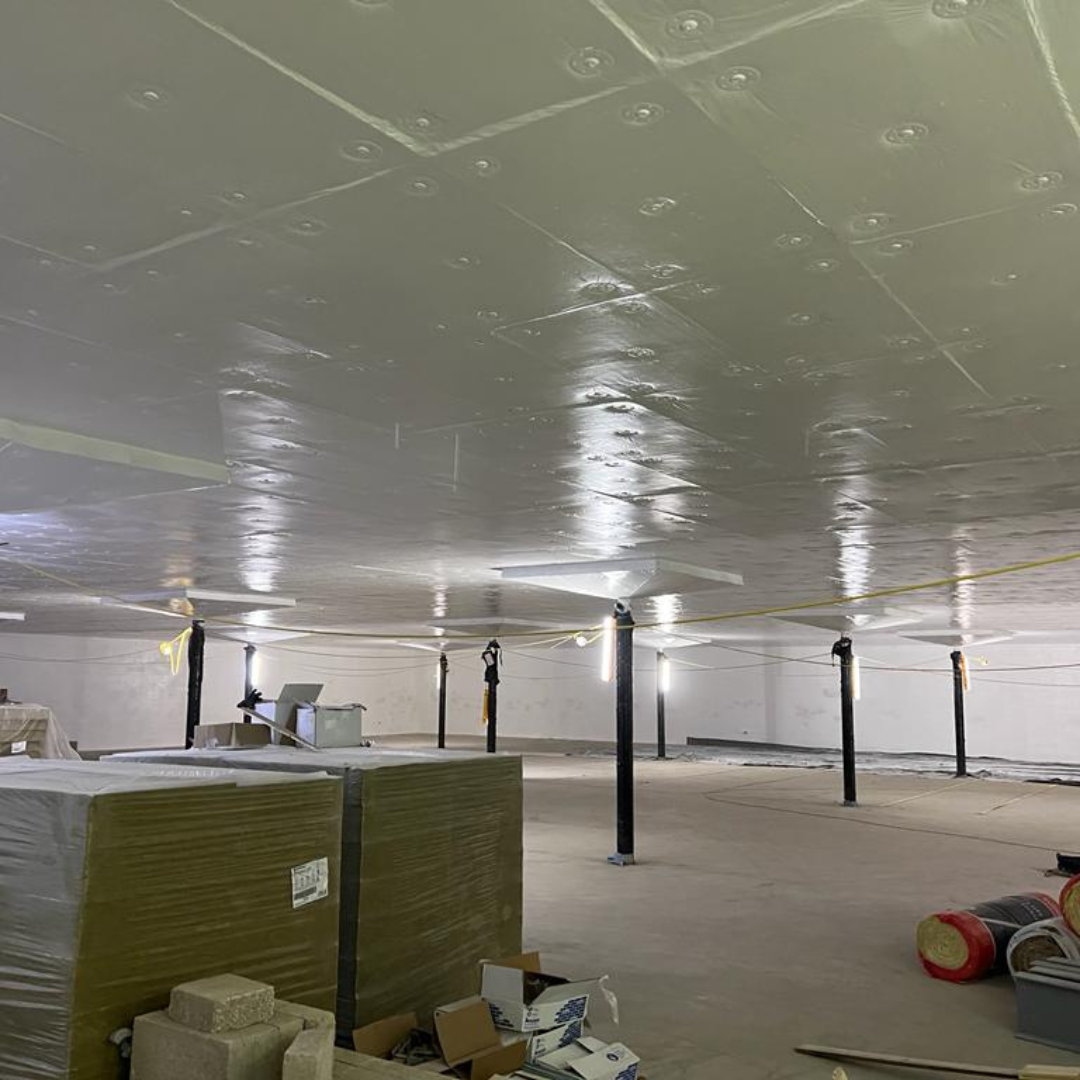 Pintura blanca hermética - Control de vapor, hermética y a prueba de humo (11,4 kg) - Aplicación con pulverizador o rodillo