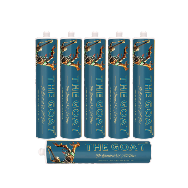 The GOAT Liquid Grommet - Airtight & Flexible Sealant (Box of 6 310ml mastic tubes)