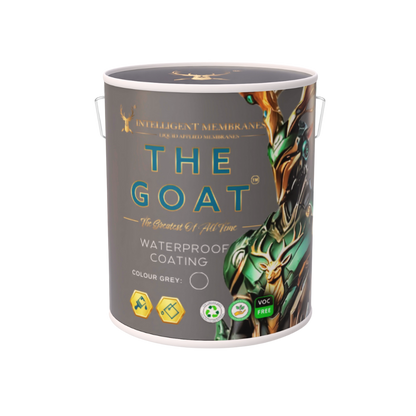 The GOAT 7.5kg thicker grade flexible waterproof coating paint — grey, brush or poured
