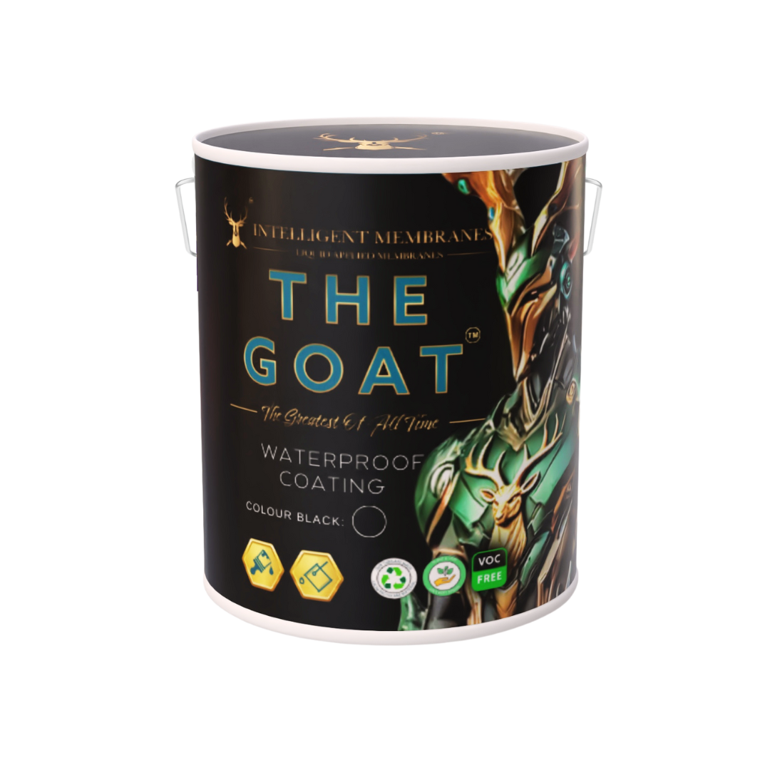 The GOAT 7.5kg thicker grade flexible waterproof coating paint — black, brush or poured