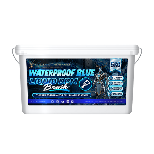 Waterproof Blue Liquid DPM (5KG) - Brush applied Liquid DPM