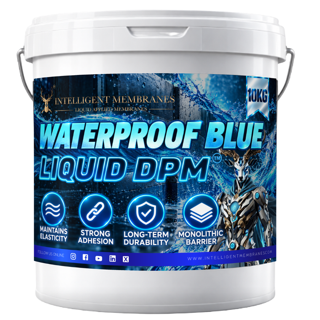 Waterproof Blue Liquid DPM (10KG) - Roller applied liquid DPM