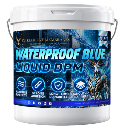 Waterproof Blue Liquid DPM (10KG) - Roller applied liquid DPM