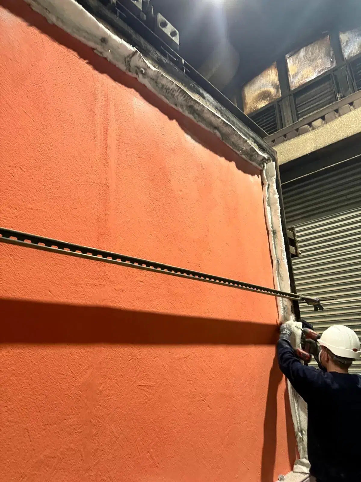 Example Wall Covered with Flame Retardant Paint