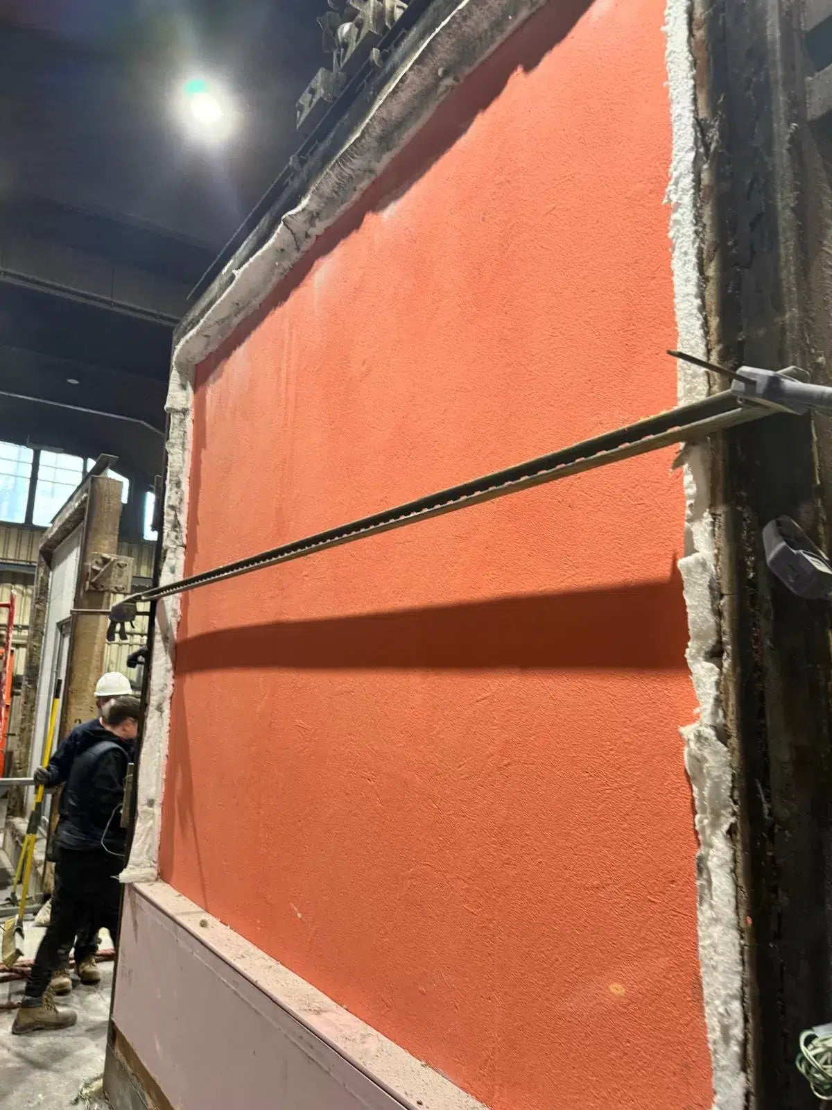 Example Wall Covered with Flame Retardant Paint