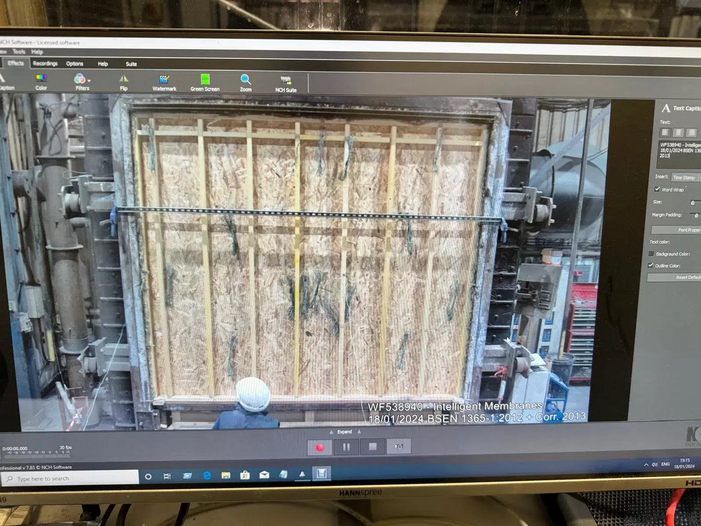 Flame Retardant Paint Example Wall