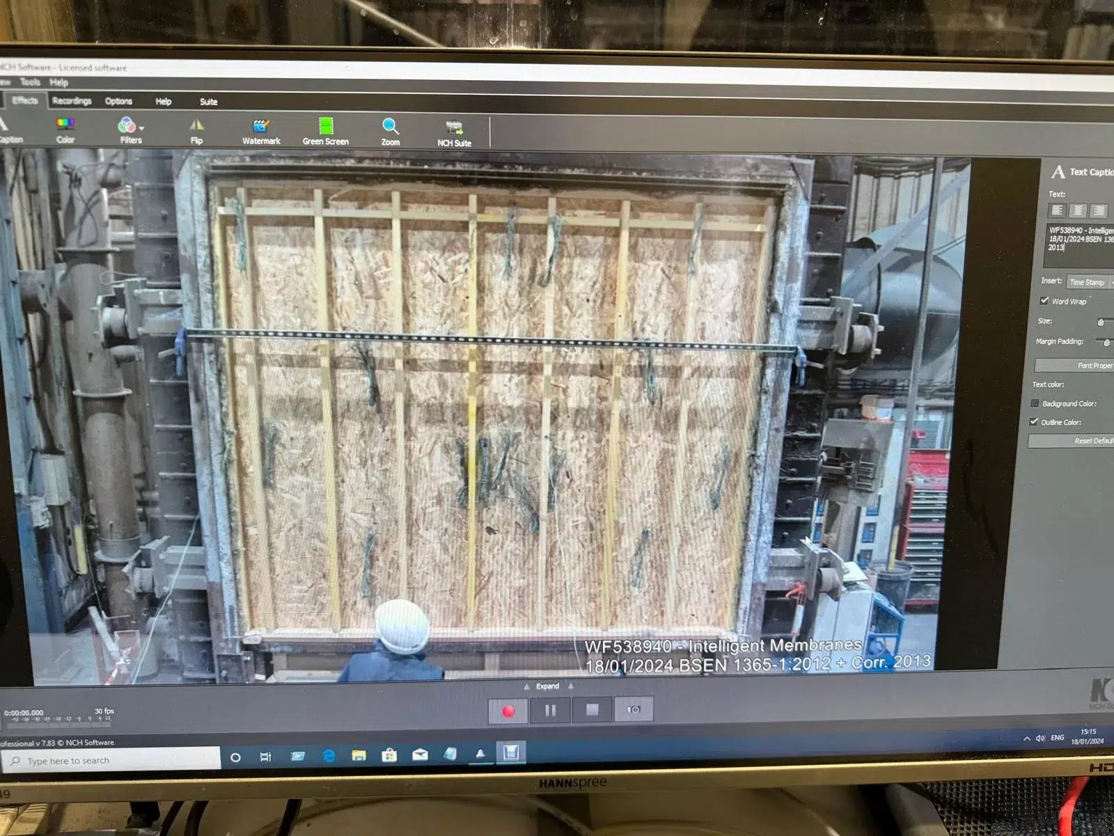 Flame Retardant Paint Example Wall