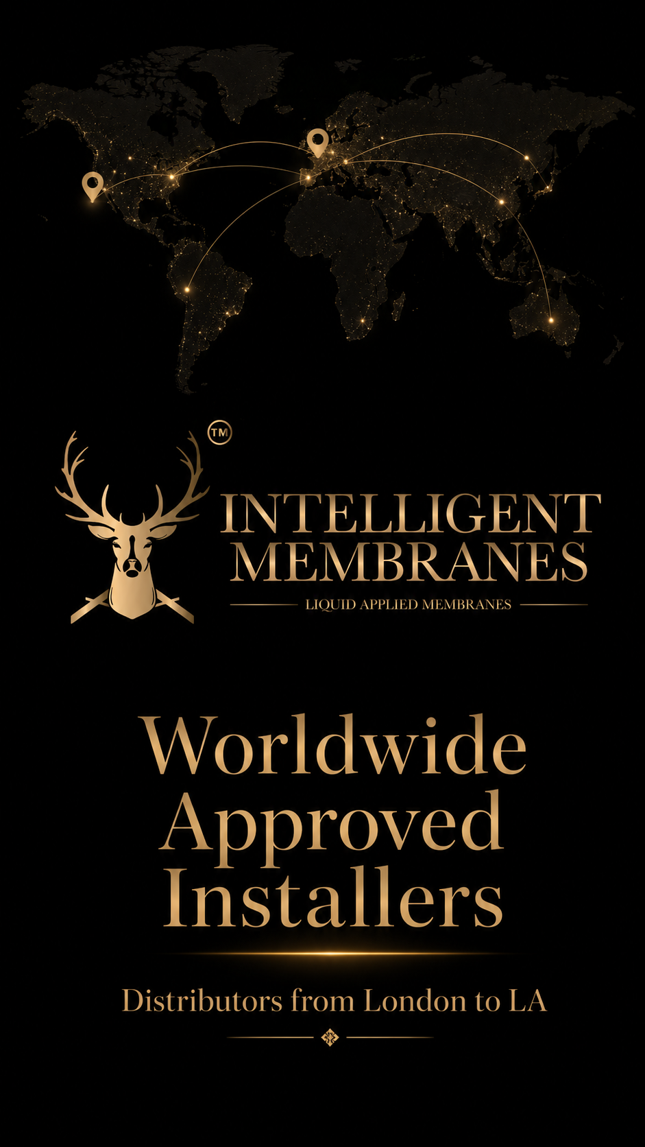 Worldwide approved installers and distributors — Intelligent Membranes (mobile)