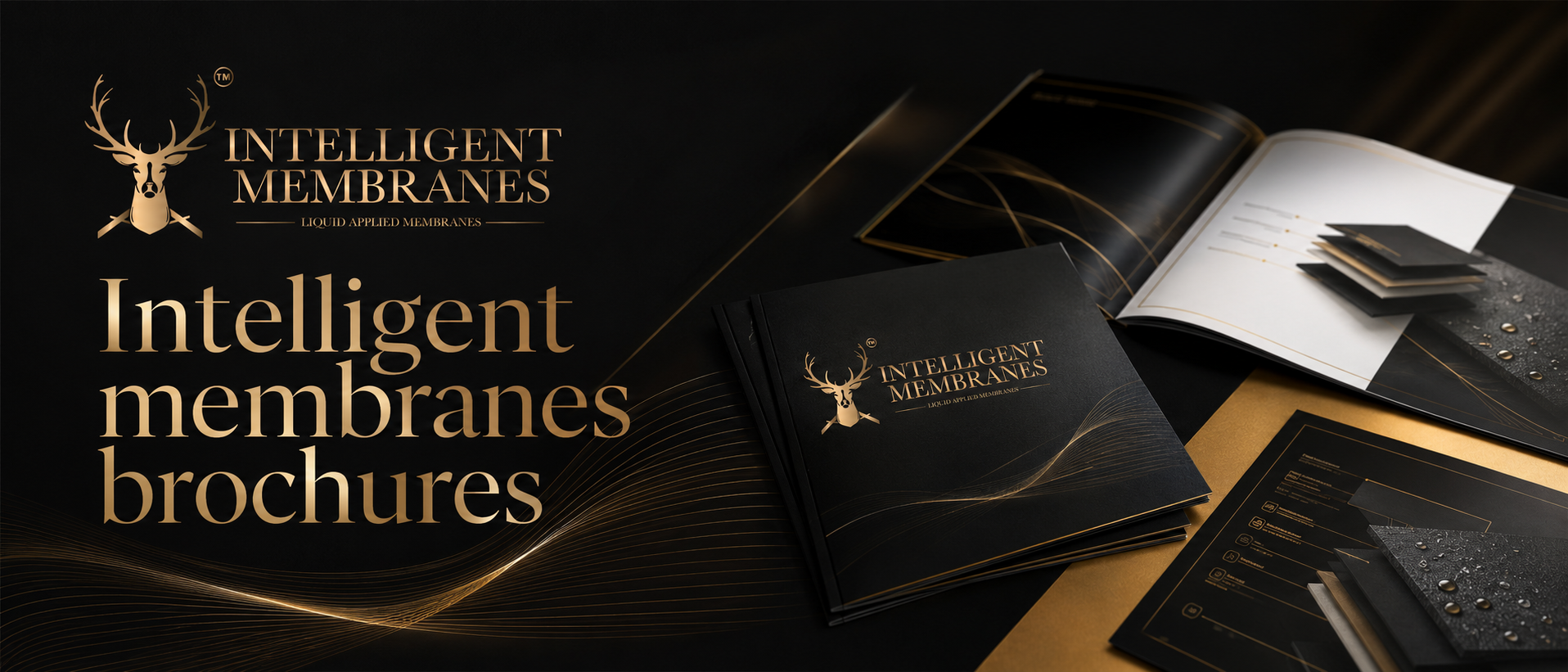 Intelligent Membranes brochures — airtight paint and liquid membrane product guides