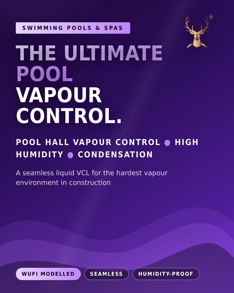 Swimming pool vapour control — liquid VCL (mobile banner)